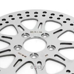 Polished 11.8 Front Rear Brake Rotors for Harley Road King Street Glide 08-13