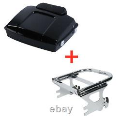 Razor Pack Trunk Backrest Rack For Harley Tour Pak Road King Street Glide 97-08