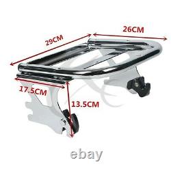 Razor Pack Trunk Backrest Rack For Harley Tour Pak Road King Street Glide 97-08