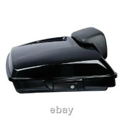Razor Pack Trunk +Pad 2 Up Rack Fit For Harley Tour Pak Road King Glide 14-22
