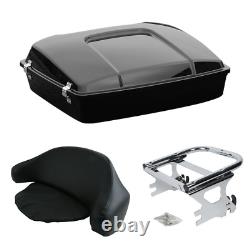 Razor Pack Trunk With Backrest Rack Fit For Harley Road King Street Glide 97-08 06