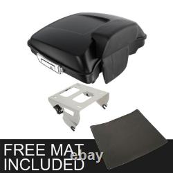 Razor Trunk + Pad Solo Mount Rack Fit For Harley Road King Street Glide 14-25