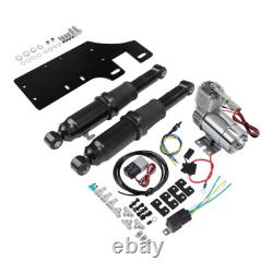 Rear Air Ride Suspension Kit Fit For Harley Touring Road King Street Glide 94+