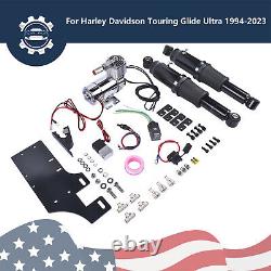 Rear Air Ride Suspension Set For Harley Touring Road King Street Glide 1994-2023