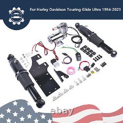 Rear Air Ride Suspension Set For Harley Touring Road King Street Glide 1994-2023
