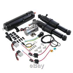 Rear Air Ride Suspension WithAir Tank For Harley Road King Road Street Glide 94-20