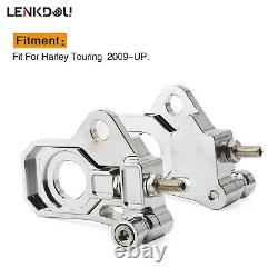 Rear Axle Adjust Bracket Kit For Harley Touring Electra Street Glide Road King