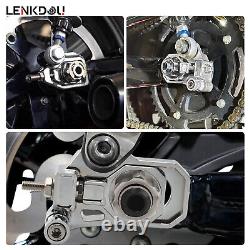 Rear Axle Adjust Bracket Kit For Harley Touring Electra Street Glide Road King