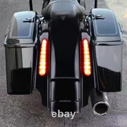 Rear Extended Fender w LED Light For Harley Touring Road King Street Glide 93-08