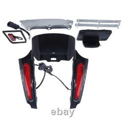 Rear Fender Extension Fascia LED Light For Harley Touring Road King Glide 09-13