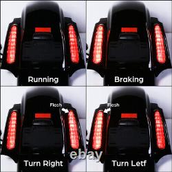 Rear Fender LED Light System Fit For Harley Touring Road King Street Glide 09-13