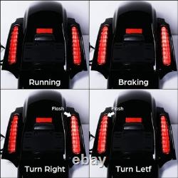 Rear Fender System Smoke Lens Fit for Harley Touring Road King Street Glide