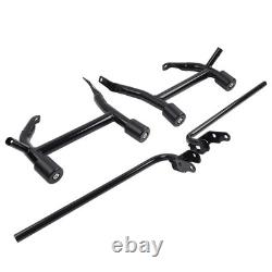 Rear Saddle Bag Guards Crash Bar For Harley Touring Street Glide Road King 09-25