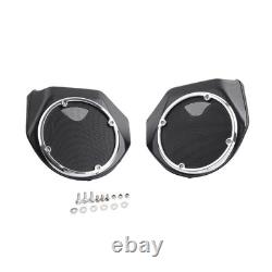 Rear Trunk 6.5'' Speaker Pods For Harley Road King Street Glide FLHX FLHXS 14-23