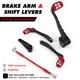 Red Brake Shifter Linkage Levers For Harley Street Road King Tri Glide 2014-up
