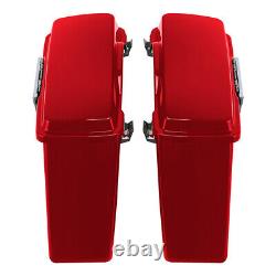 Red Hard Bags Saddlebag Fit For Harley Touring Road King Street Glide 1994-2013