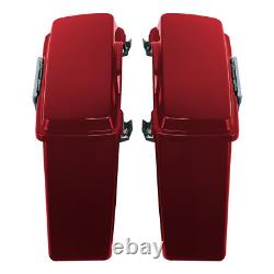 Red Hard Bags Saddlebag Fit For Harley Touring Road King Street Glide 1994-2013