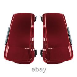 Red Hard Bags Saddlebag Fit For Harley Touring Road King Street Glide 1994-2013