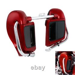 Red Lower Vented Leg Fairings For Harley Touring Road King Street Glide 2014-24