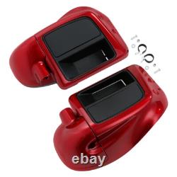Red Lower Vented Leg Fairings For Harley Touring Road King Street Glide 2014-24