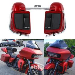 Red Lower Vented Leg Fairings For Harley Touring Road King Street Glide 2014-24