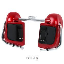 Red Lower Vented Leg Fairings For Harley Touring Road King Street Glide 2014-24