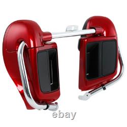 Red Lower Vented Leg Fairings For Harley Touring Road King Street Glide 2014-24