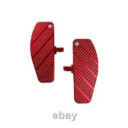 Red Passenger Pad Footboard for Harley Touring Road King Street Glide FLHT 16-24