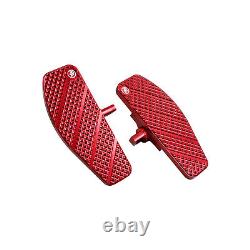 Red Passenger Pad Footboard for Harley Touring Road King Street Glide FLHT 16-24