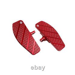 Red Passenger Pad Footboard for Harley Touring Road King Street Glide FLHT 16-24