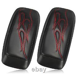 Red Saddlebag Lid Bra Covers For Harley 2014-UP Touring Road King Street Glide