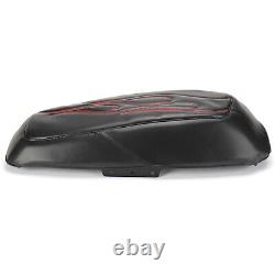 Red Saddlebag Lid Bra Covers For Harley 2014-UP Touring Road King Street Glide