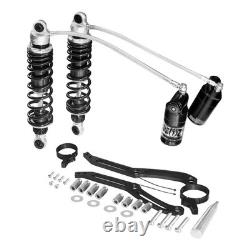 Remote Reservoir Rear Shocks Fit Road King Street Glide Electra Glide 2014-2024