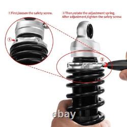 Remote Reservoir Rear Shocks Fit Road King Street Glide Electra Glide 2014-2024