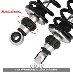 Remote Reservoir Suspension Shocks Fit For Harley Road King Street Glide 14-23