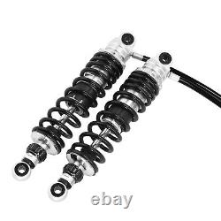 Remote Reservoir Suspension Shocks Fit For Harley Road King Street Glide 14-23