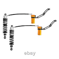 Remote Reservoir Suspension Shocks Fit For Harley Road King Street Glide 14-23