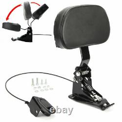 Rider Backrest Adjustable For Harley Touring Street Glide Road King 09-19 FLTRX