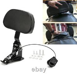 Rider Backrest Adjustable For Harley Touring Street Glide Road King 09-19 FLTRX