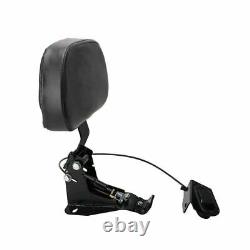 Rider Backrest Adjustable For Harley Touring Street Glide Road King 09-19 FLTRX