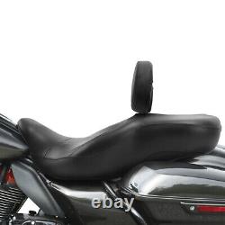 Rider Driver Backrest Pad Fit For Harley Touring Road King Street Glide 09-2022