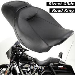 Rider Driver Passenger 2 Up Seat For Harley Road King Street Glide FLH 2008-2015