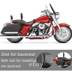 Rider Driver & Passenger 2 Up Seat For Harley Touring Road King Street Glide 08+