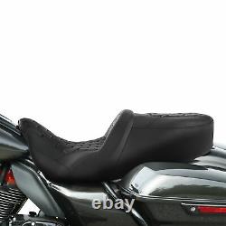 Rider Driver Passenger Seat Fit For Harley Touring Street Road Glide King 09-21