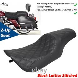 Rider Driver Passenger Seat For Harley Road King FLHR 97-07 Street Glide 06-07
