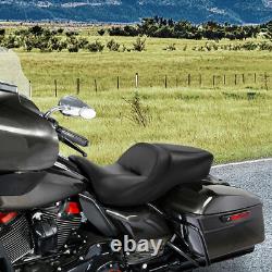 Rider Passenger Gel Seat Fits For Harley Touring Road King Street Glide 2009-23