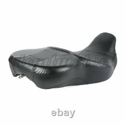 Rider Passenger Leather Seat For Harley Touring Street Glide Road King 2009-2020