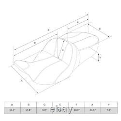 Rider Passenger Seat Fits for Harley Touring Road King FLHR Street Glide