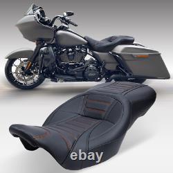 Rider&Passenger Seat For Harley Touring Street Electra Glide Road King 2009-2024