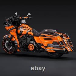 Road Glide Seat 09-23 Touring Road King Street Glide Electra Glide Orange Stitch